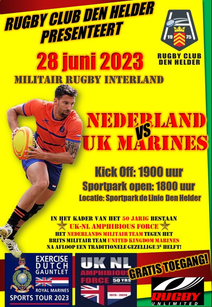 naar Militair Rugby Interland Den Helder