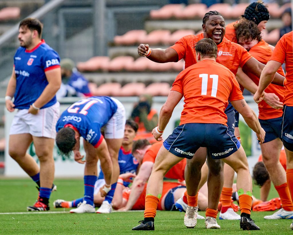 naar Nog nooit heeft Nederland zich geplaatst voor een WK rugby, maar zondag kan het gebeuren. ‘Alles moet kloppen’